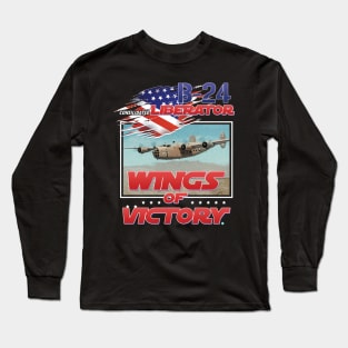 B-24 Liberator Wings of Victory Long Sleeve T-Shirt